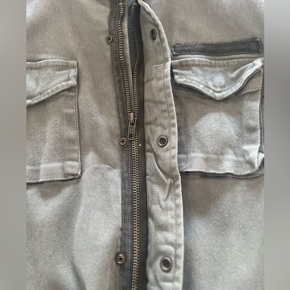 Anine Bing Stretch Cotton Army Jacket Size L - Picture 8 of 11